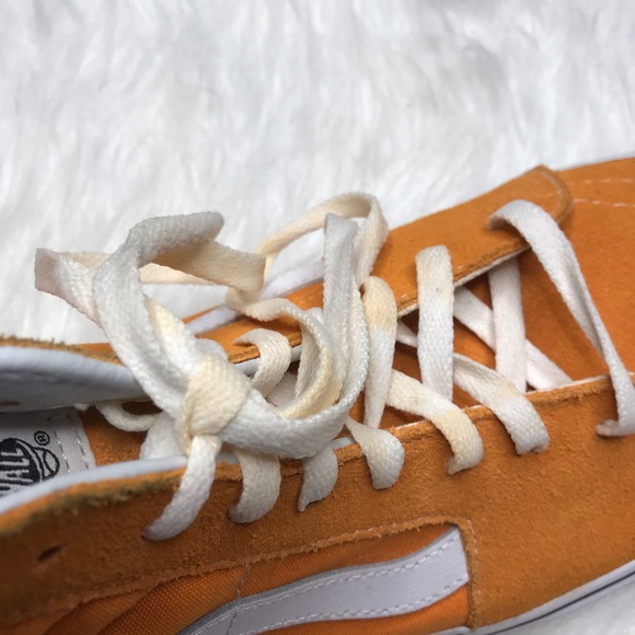 Vans Sk8-Hi Mens Orange Skateboarding Sneakers 11 - Picture 7 of 13